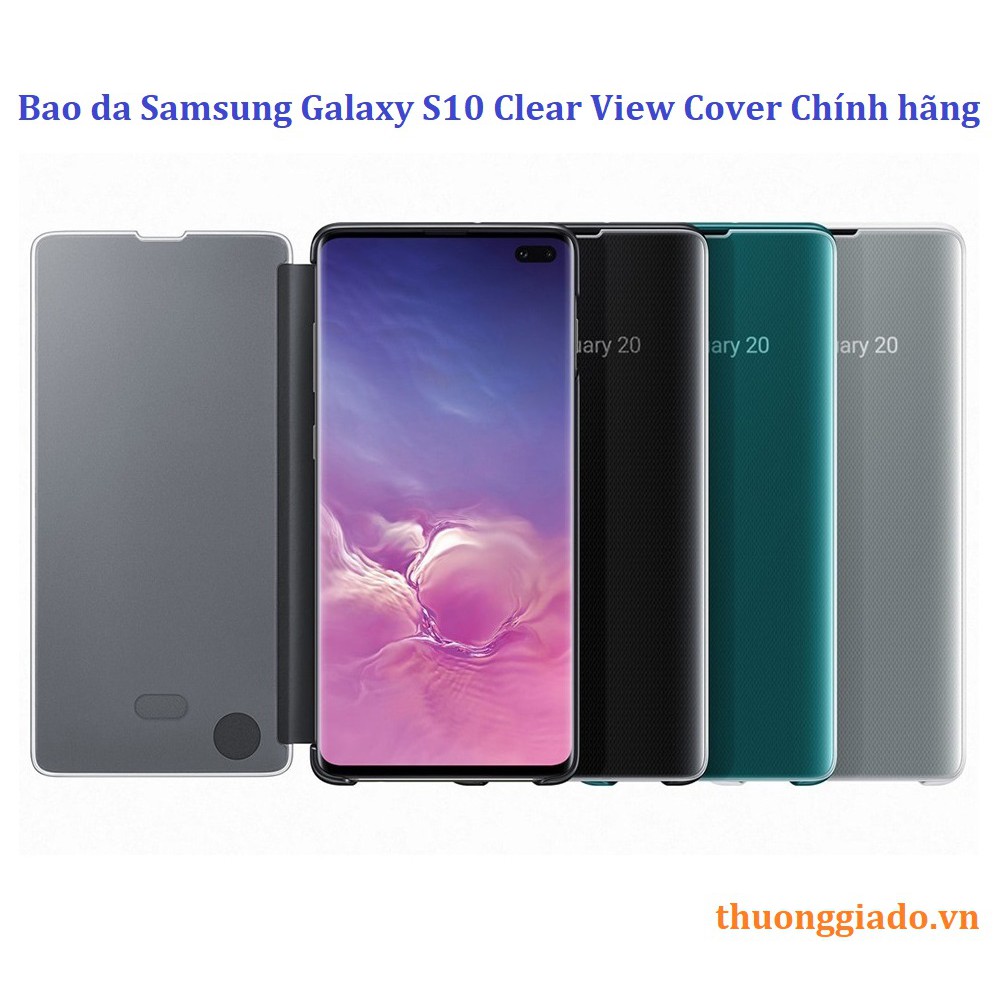 BAO DA CLEAR VIEW GALAXY S10 EF-ZG973C CHÍNH HÃNG
