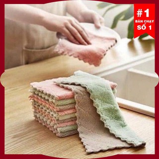 Khăn lau bếp |FREE SHIP| Khăn Lau Đa Năng Siêu Thấm Nước [Khăn lau]