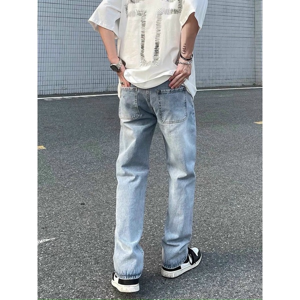 QUẦN BAGGY JEANS ÔNG SUÔNG,QUẦN JEANS ỐNG RỘNG UNISEX NAM NỮ 835