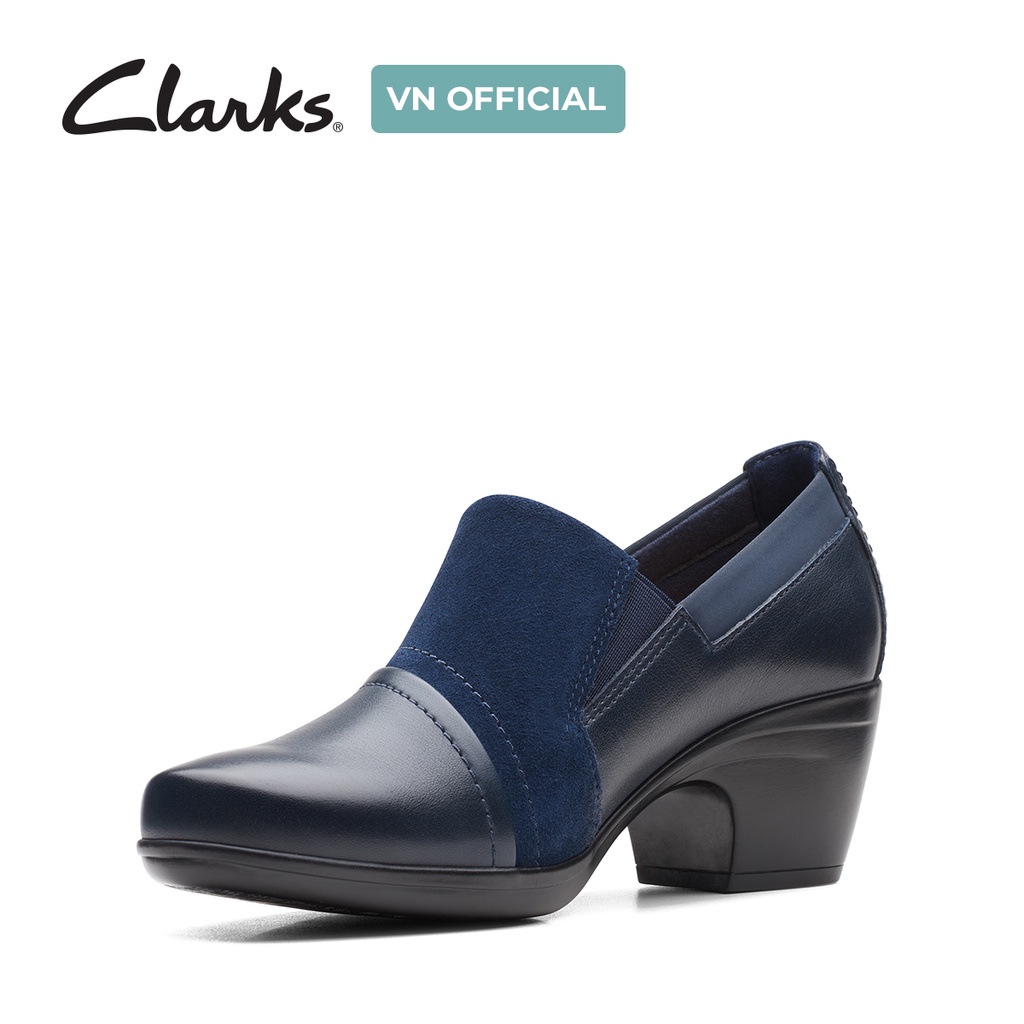 Giày Cao Gót Nữ CLARK Emily Step Màu Navy