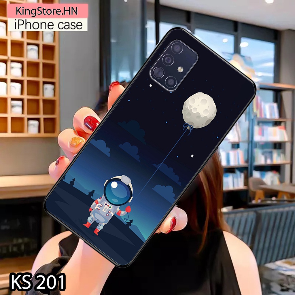 Ốp lưng Samsung Galaxy S6/S6 Edge/S7/S7 Edge in hình Vũ trụ Phi hành gia_Ốp SS S6/S6E/S7/S7E