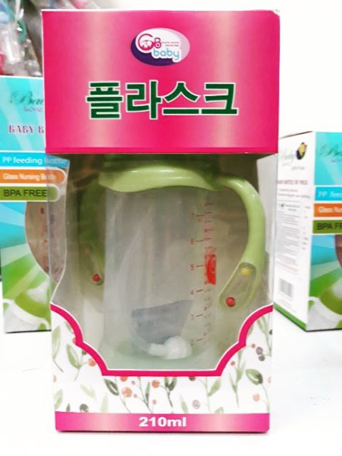 Bình sữa cổ rộng thủy tinh Gb baby chống vỡ 150ml/210ml