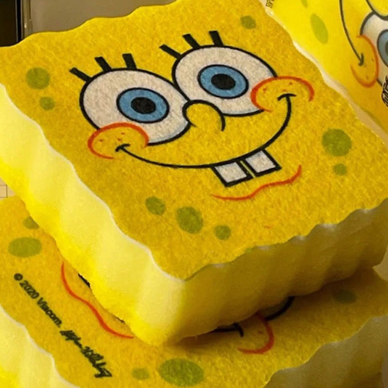 Miếng Xốp Rửa Chén Hai Mặt Hình SpongeBob