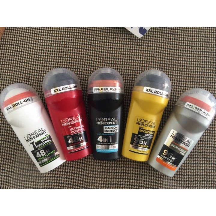 Lăn khử mùi nam Loreal Men Carbon Đức chống ố vàng đến 96h, lăn nách nam - Gemizy Shop