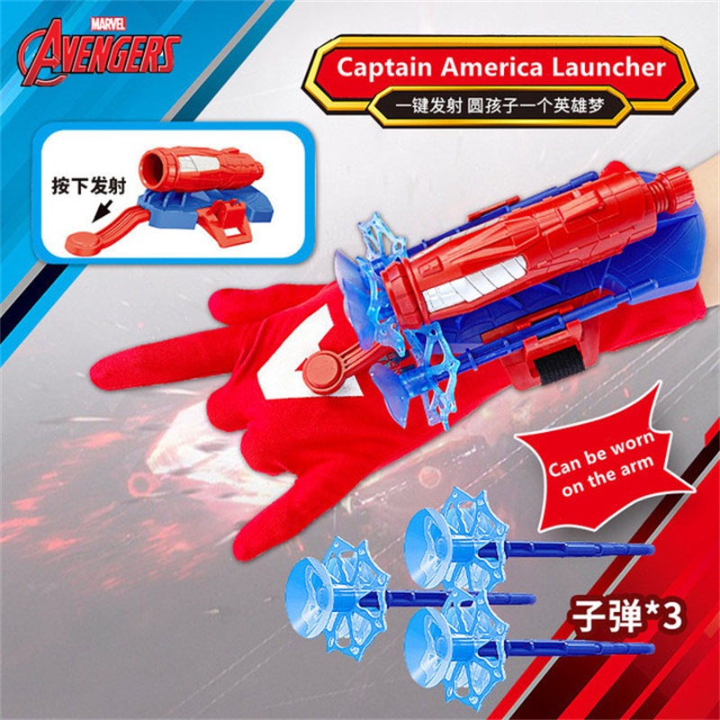 Disney Găng Tay Hóa Trang Người Nhện / Người Sắt / Captain America Cho Bé Trai