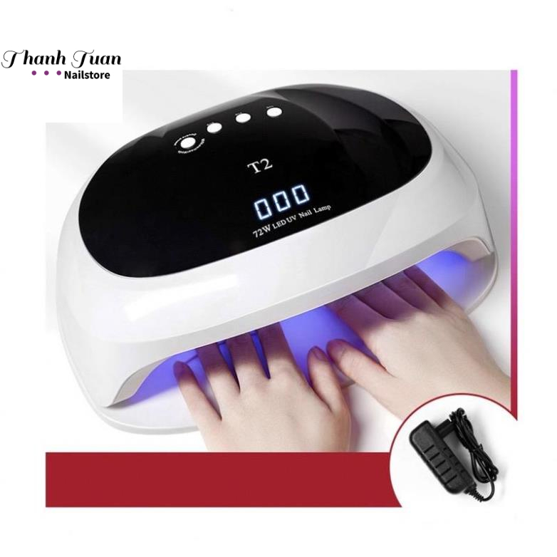 Máy hơ T2 chính hãng - 72W có sẵn 2 màu trắng và đỏ - Phụ kiện đồ nail