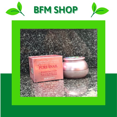 Kem dưỡng da mặt BERGAMO PURE SNAIL WRINKLE CARE CREAM