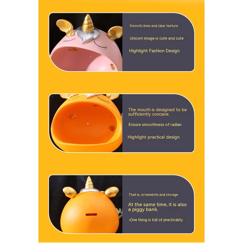 Ống Heo Tiết Kiệm Hình Chú Gấu May Mắn Miệng To Bằng Nhựa Resin Sáng Tạo