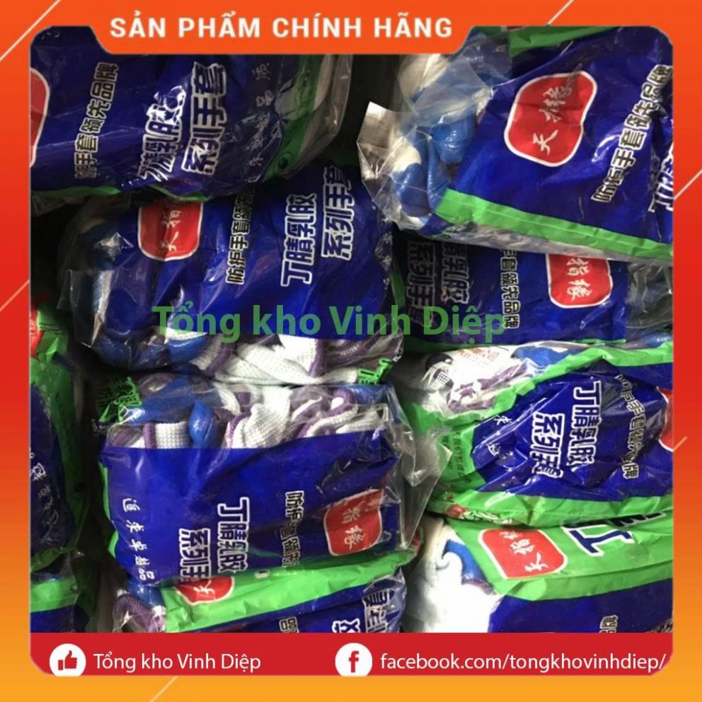 Combo 12 đôi găng tay sơn xanh tĩnh điện loại tốt bền đẹp giá rẻ