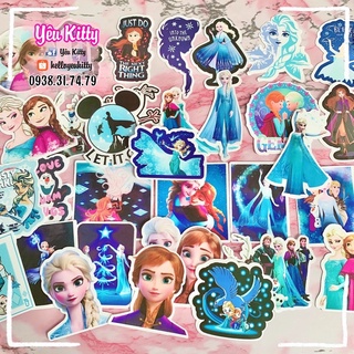 Bộ 40 sticker decal Elsa