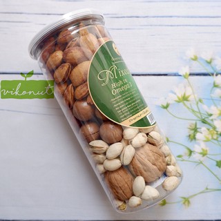 Mix hạt 4 loại Macca, Óc chó, Dẻ cười, Hạnh nhân bơ [500gr]