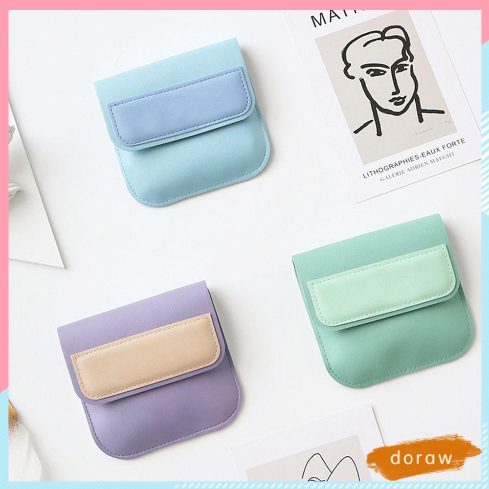 Doraw Túi Đựng Đồ Trang Điểm Son Môi/ Giấy Vệ Sinh Di Động Đơn Giản Nhiều Màu Sắc Thời Trang Nhỏ Gọn
