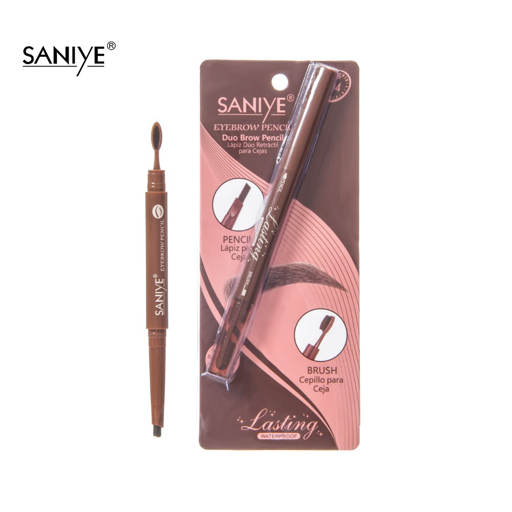 Eyebrow Pencil SANIYE M326 Double Head With Brush Waterproof 0.33g