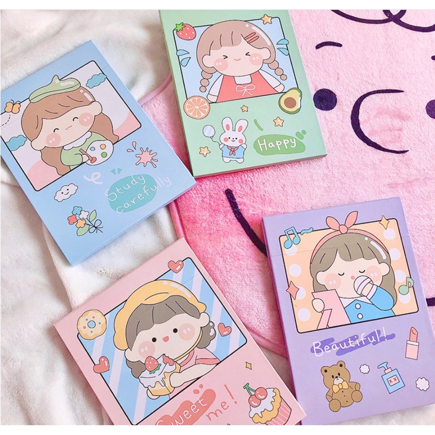 GƯƠNG TRANG ĐIỂM ĐỂ BÀN GẤP GỌN HOẠT TIẾT HOẠT HÌNH DỄ THƯƠNG