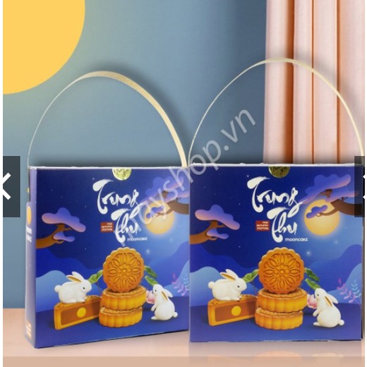 Hộp trung thu 4 bánh dây xách Thỏ trắng