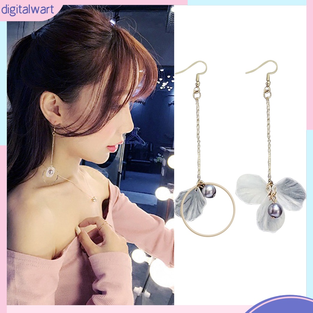 Dgggg Dgg✌❤ 1 Đôi Bông Tai Móc Hình Chuông Hoa Thời Trang Dành Cho Nữ
