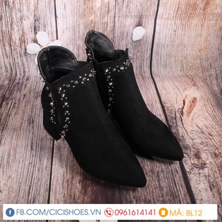 Boots Da Lộn đính đá hàng xuất cực đẹp