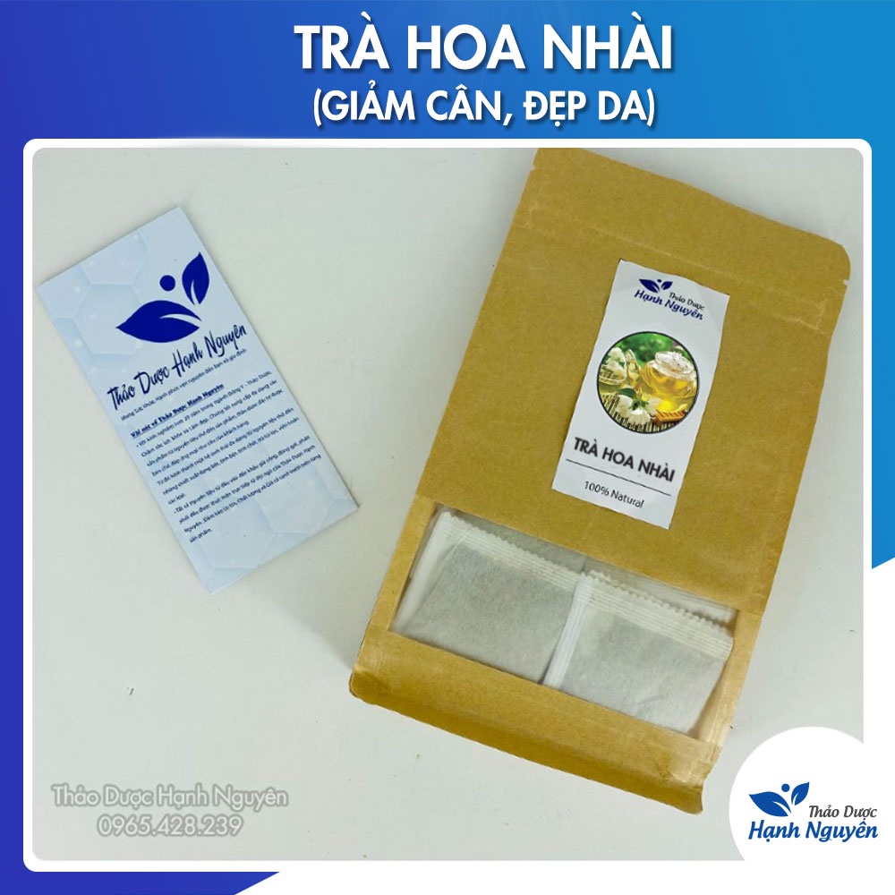 Trà hoa nhài (hoa lài) túi lọc (bịch 50 túi lọc) thanh nhiệt,giảm stre