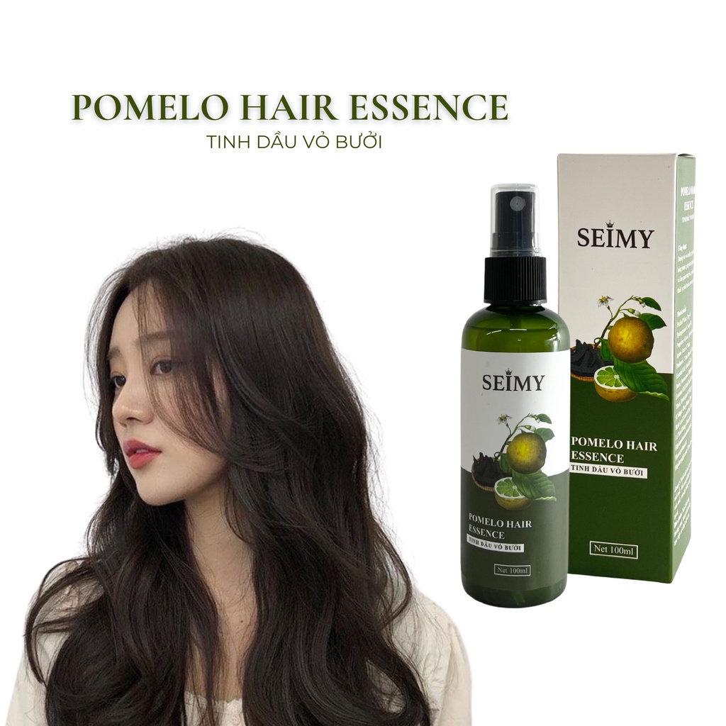 Tinh dầu bưởi Seimy - Pomelo Hair Essence xịt bưởi mọc tóc, kích mọc tóc, giảm rụng tóc, cung cấp dưỡng tóc dầy khoẻ