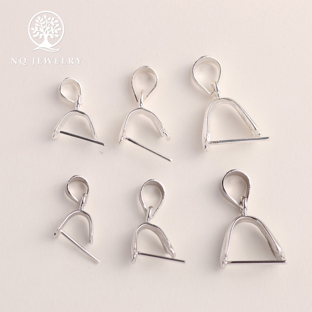 Charm bạc khoen móc mặt dây chuyền - NQ Jewelry