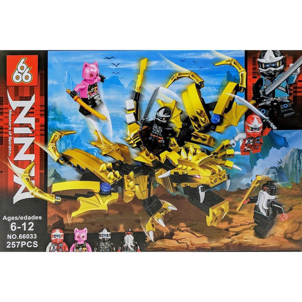 [SALE HÈ] NINJAGO_Lego Ninja Rồng Chiến Đấu Thế Hệ Mới - 257 miếng