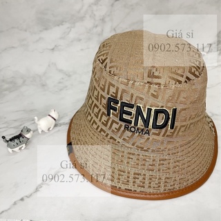 Nón bucket FF nâu viền thời trang nam nữ