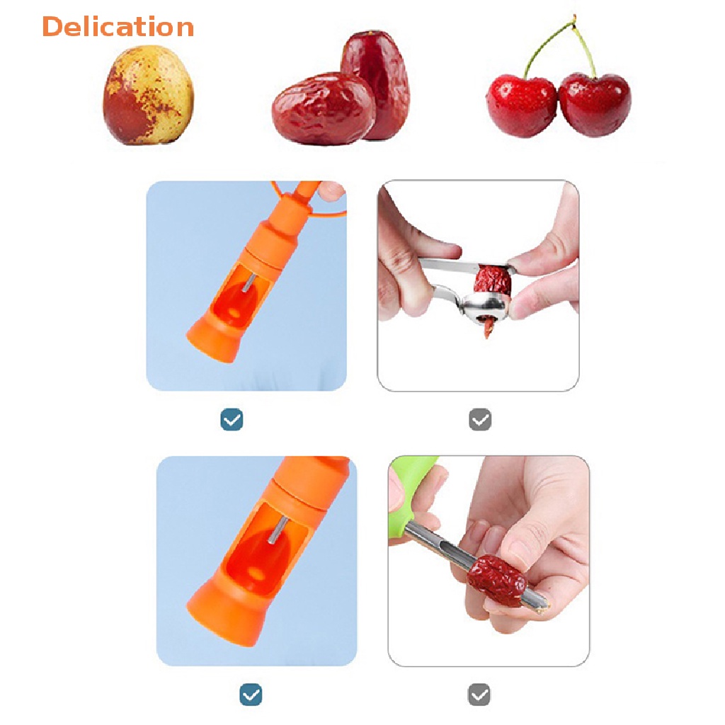 Dụng cụ tách hạt táo tàu/ cherry ELEBUY tiện lợi cho nhà bếp