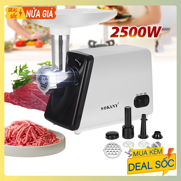 Máy xay thịt, nhồi thịt làm lạp xưởng SOKANY SK312 2500W