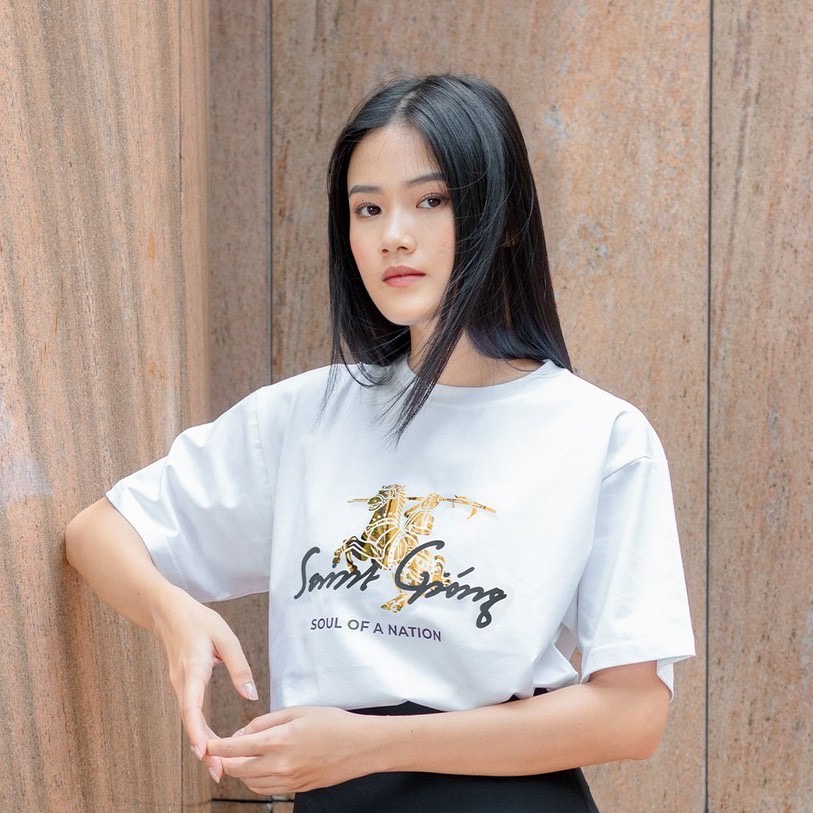 Áo thun unisex In hiệu ứng ánh kim SAINT GIÓNG (THÁNH GIÓNG) form basic 100% cotton SOUL OF A NATION - Copper VER