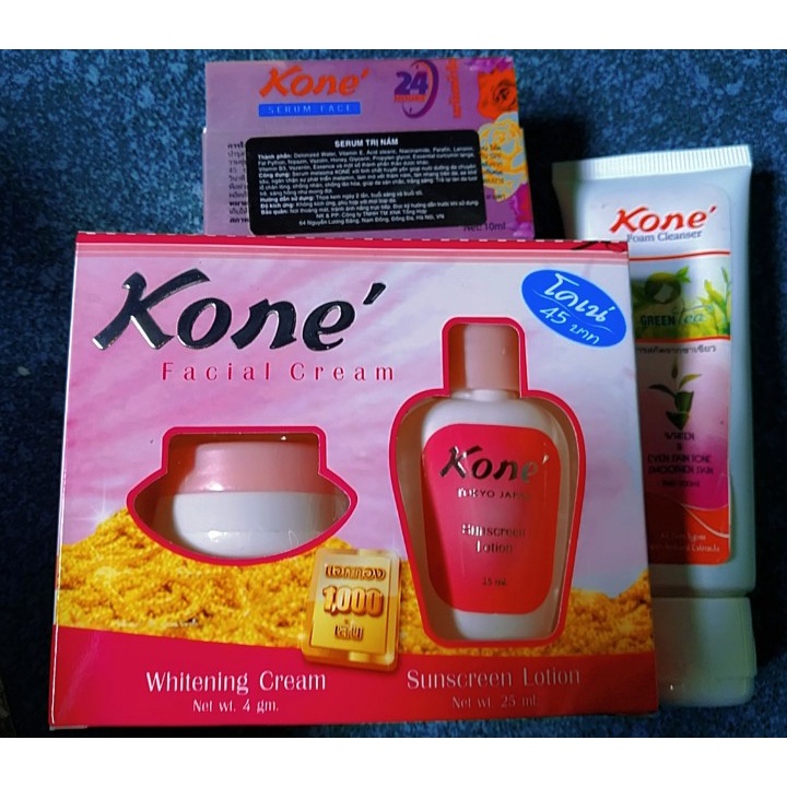 Combo 3 món kone cho da nám tàn nhang thái lan