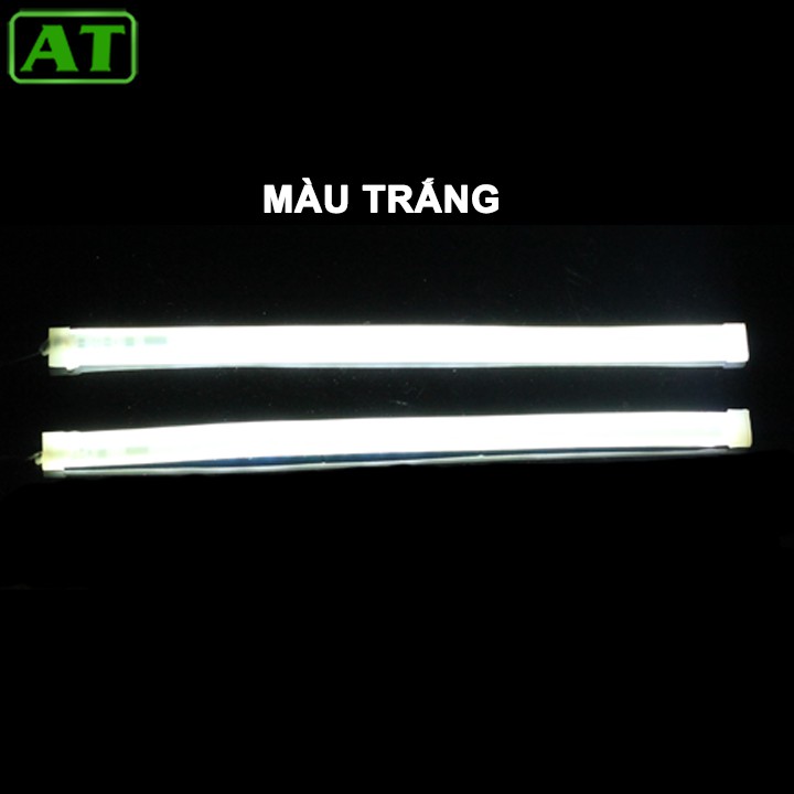 Bộ 2 Led Dây Đèn Mí Ô Tô Tích Hợp Xi Nhan Đuổi 30cm 45cm 60cm Silicon Chống Nước