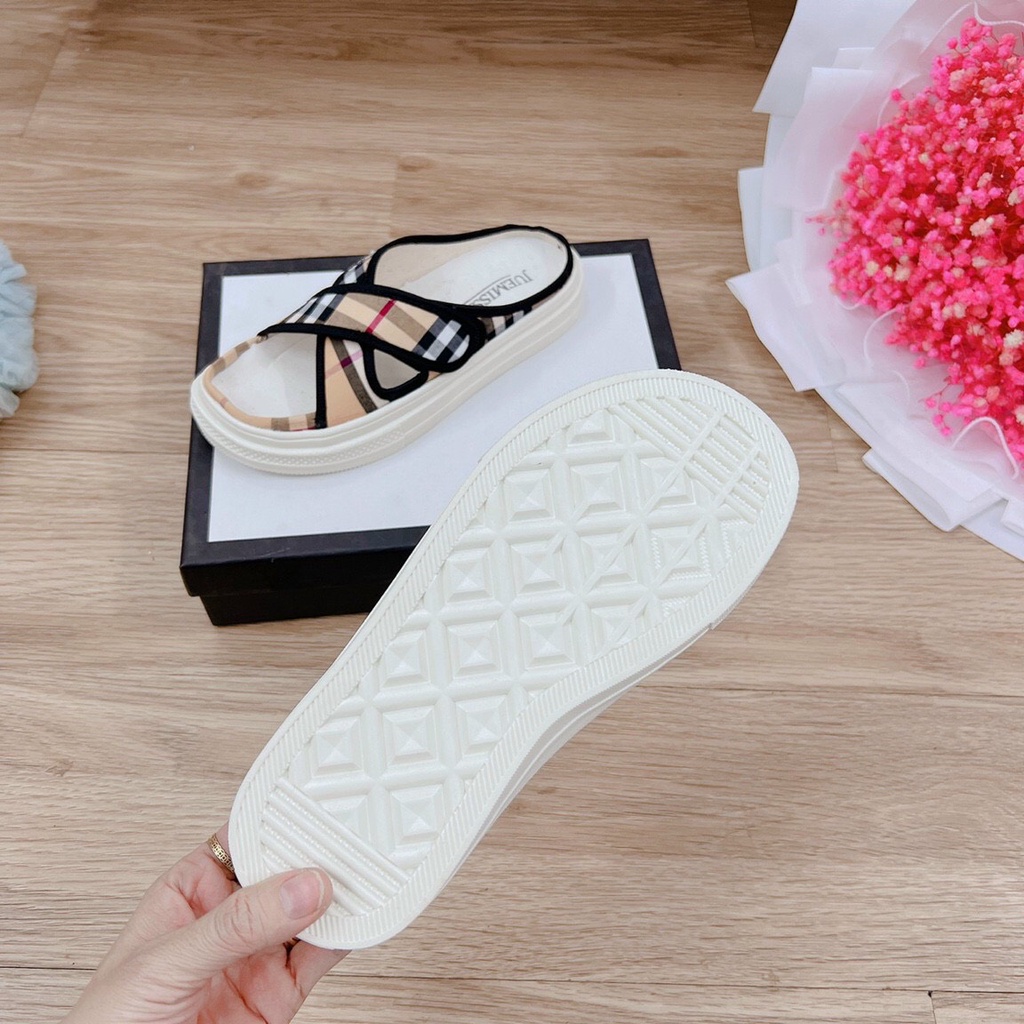 Giày Nữ - Giày Sục Nữ - Giày Đạp Gót Nữ Quai Chéo Phong Cách Hàn Quốc Cao Cấp Hottrend