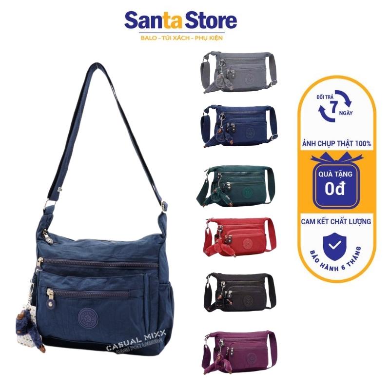 Túi đeo chéo nữ vải dù canvas Kipling KL8011 SANTA STORE thời trang cao cấp nhiều ngăn đựng điện thoại, ví tiền tiện lợi