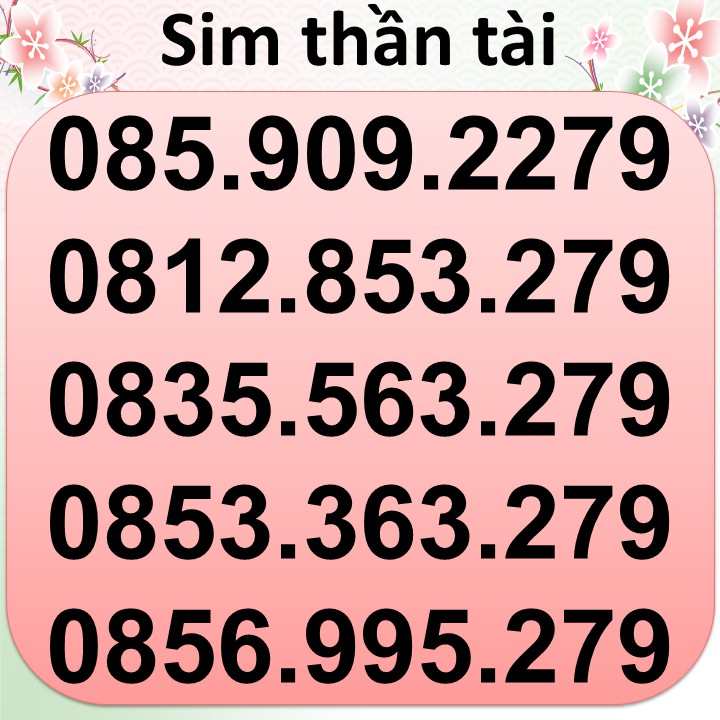 Sim giá rẻ sim vinaphone vina