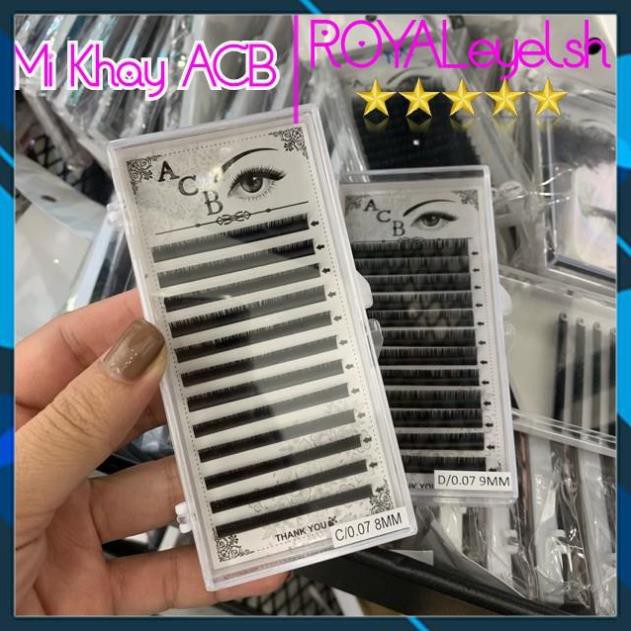 Mi khay ACB Cong C |12line|chất mi silk Hàn, mềm dễ bắt keo,nối volume, classic
