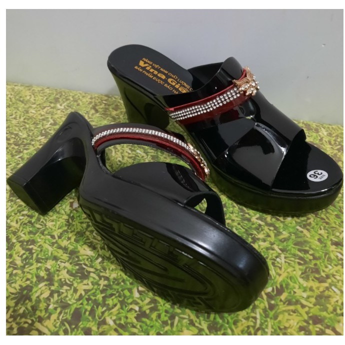 DÉP GUỐC CAO GÓT NỮ SIÊU NHẸ 7CM