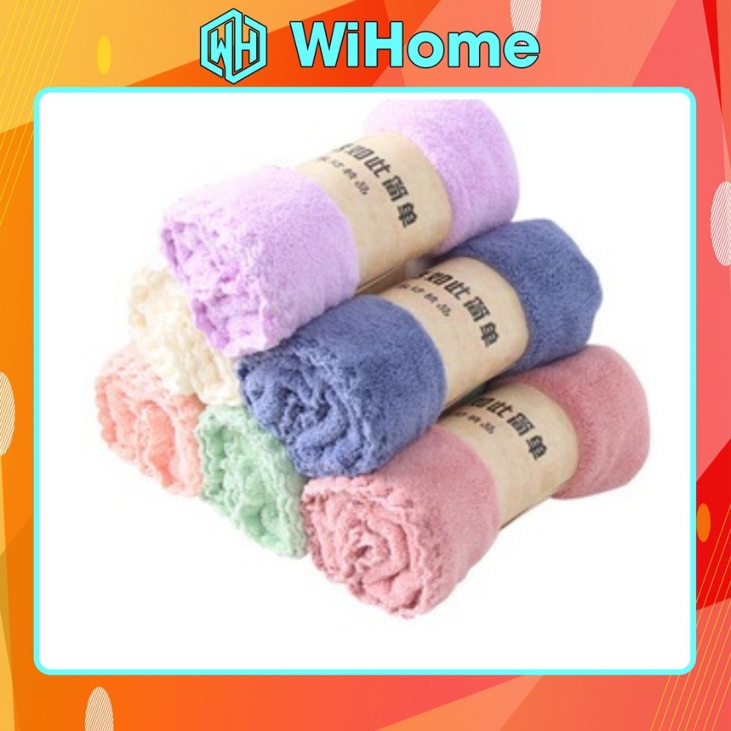 Khăn Mặt Lông Cừu Hàn Quốc Mềm Mại Đủ Màu 50x30cm