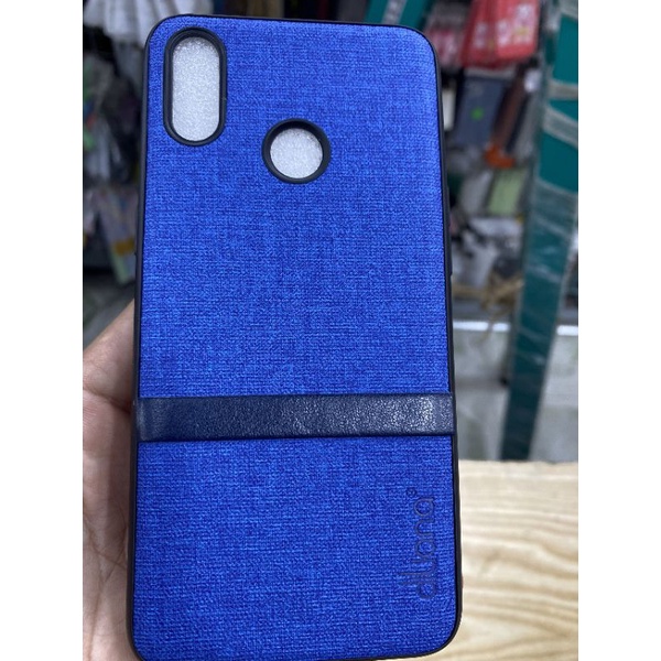 Ốp lưng Oppo Realme 3 dẻo viền đen lưng vải