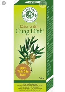 DẦU TRÀM CUNG ĐÌNH GOLD 50ML & SILVER 15ML 30ML