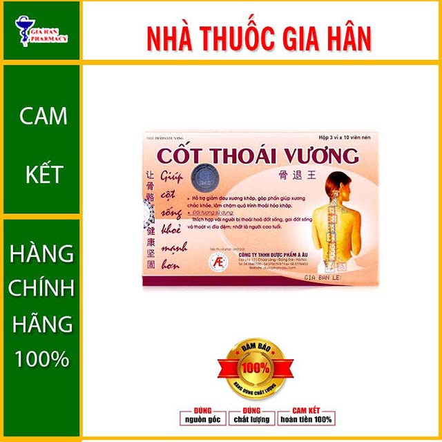 Cốt Thoái Vương Giảm Đau Nhức và Hỗ Trợ Trị Bệnh Xương Khớp