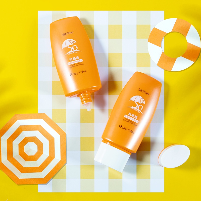 Kem chống nắng Fenyi SPF50+ PA+ UVA UVB 50g làm trắng da