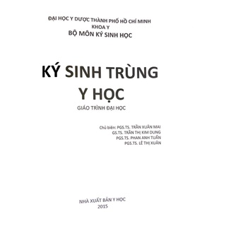 Sách - Ký sinh trùng y học (Giáo trình đại học) HCM