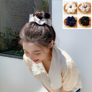 Dây Buộc Tóc Chất Liệu Chiffon Họa Tiết Ngôi Sao Thời Trang