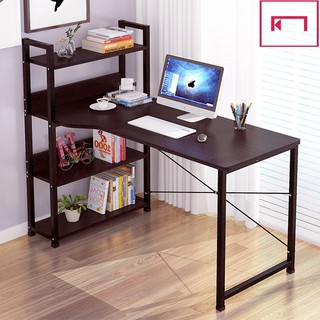 Bàn học liền kệ sách BLV101- Đen