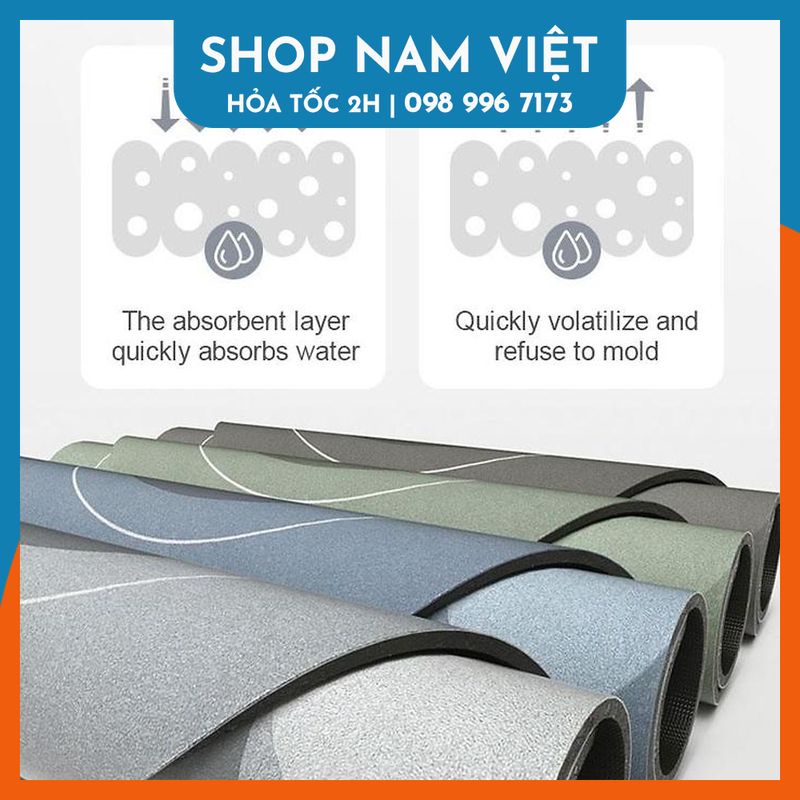 Thảm Chùi Chân 4 Lớp Siêu Thấm Hút - Họa Tiết Hoạt Hình NAVIVU