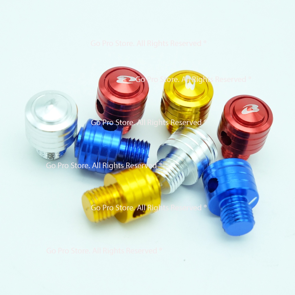 01 Ốc Chân Kính Chiếu Hậu Hình PISTON VT12 Nhôm CNC Chân 10 Ly