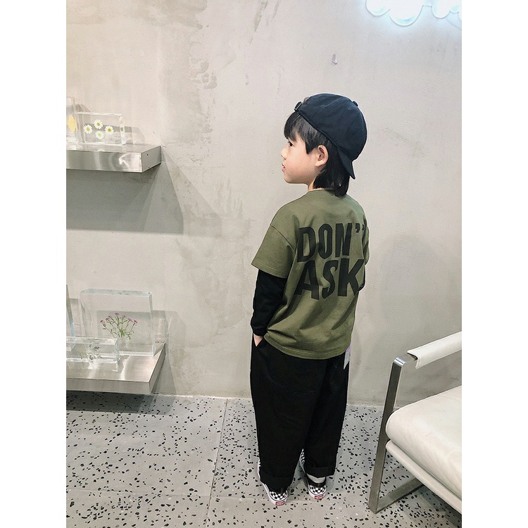 Áo thun dài tay Áo thu đông  bé Trai Gái chất thun lạnh mềm mại 8-20kg