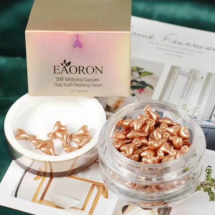 Viên serum đậm đặc dưỡng trắng da Eaoron SWF Whitening Capsules Serum 108 viên