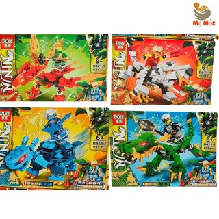 Bộ Xếp Hình Ninja- Đồ Chơi Lắp Ghép Sáng Tạo Thông Minh Cho Bé Phát Triển Tư Duy Trí Não - Shop Mẹ Mốc ,LGNJ