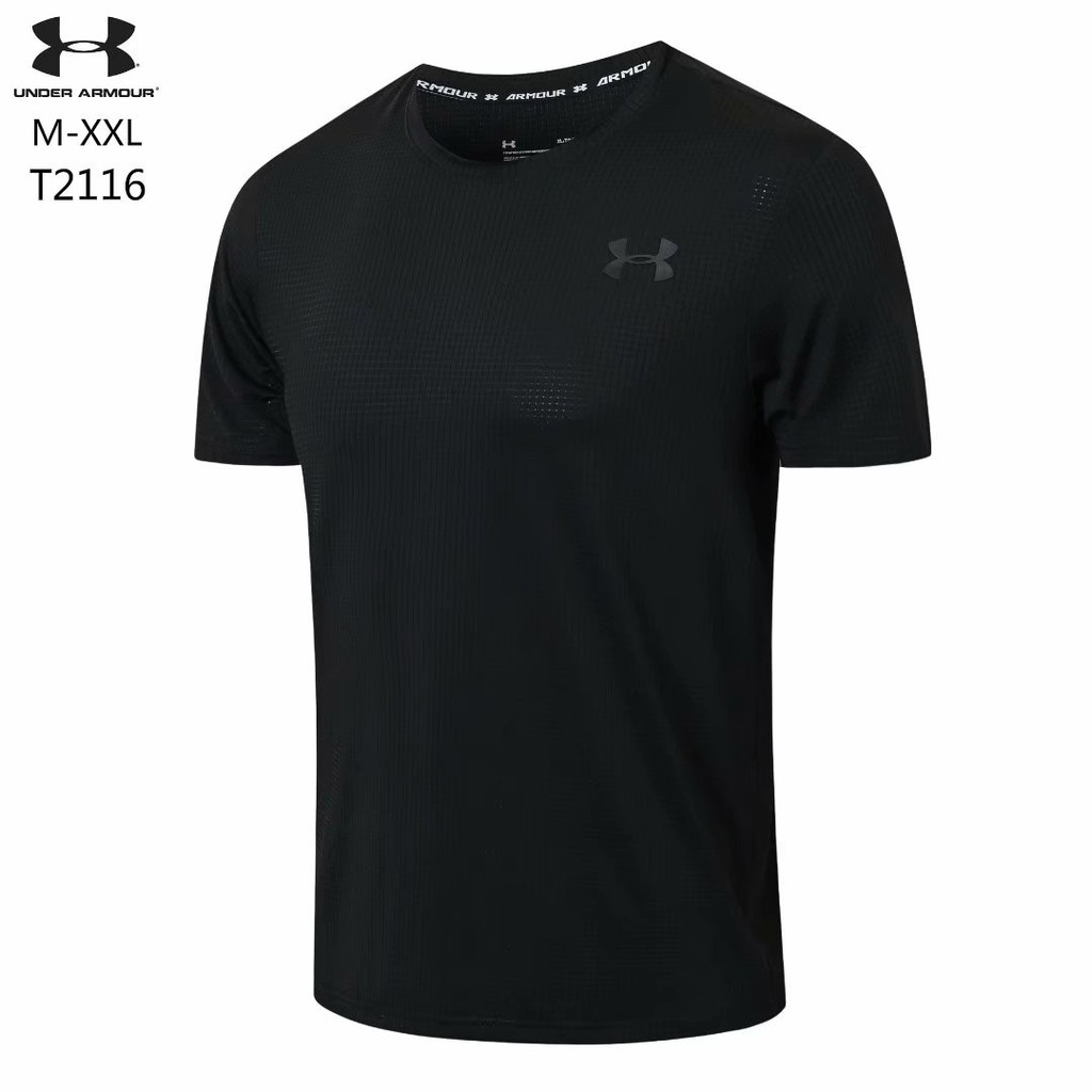 Under Armour Áo thun ngắn tay thể thao nam Thể thao thoáng khí hàng đầu Chạy thoáng khí